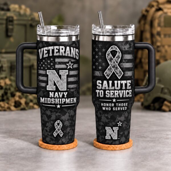 Navy Midshipmen Veterans Salute To Service 40oz Tumbler