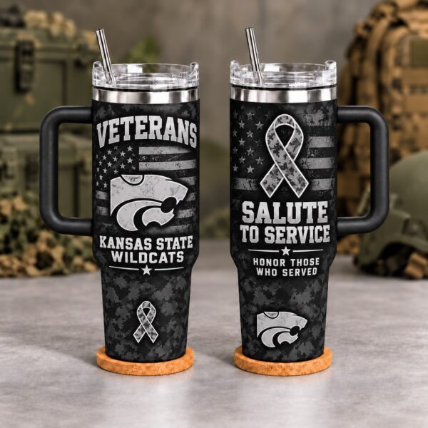 Kansas State Wildcats Veterans Salute To Service 40oz Tumbler