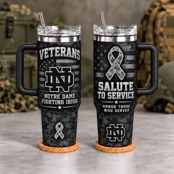 Notre Dame Fighting Irish Veterans Salute To Service 40oz Tumbler