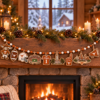 Texas Longhorns Wooden Christmas Garland – Football Team Holiday Hanging Decorations