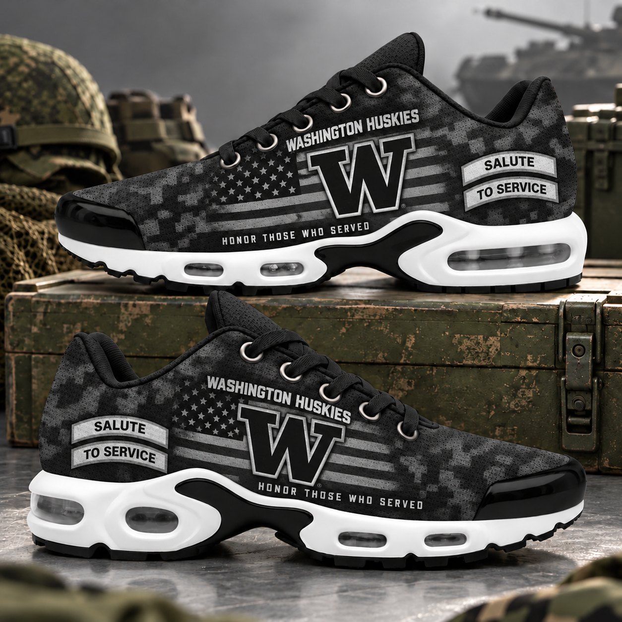 Washington Huskies Veterans Salute To Service Air Max Sneakers