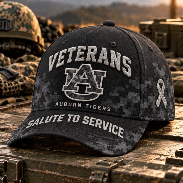Auburn Tigers Veterans Salute To Service Baseball Cap