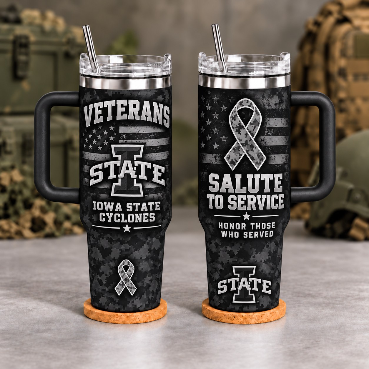 Iowa State Cyclones Veterans Salute To Service 40oz Tumbler