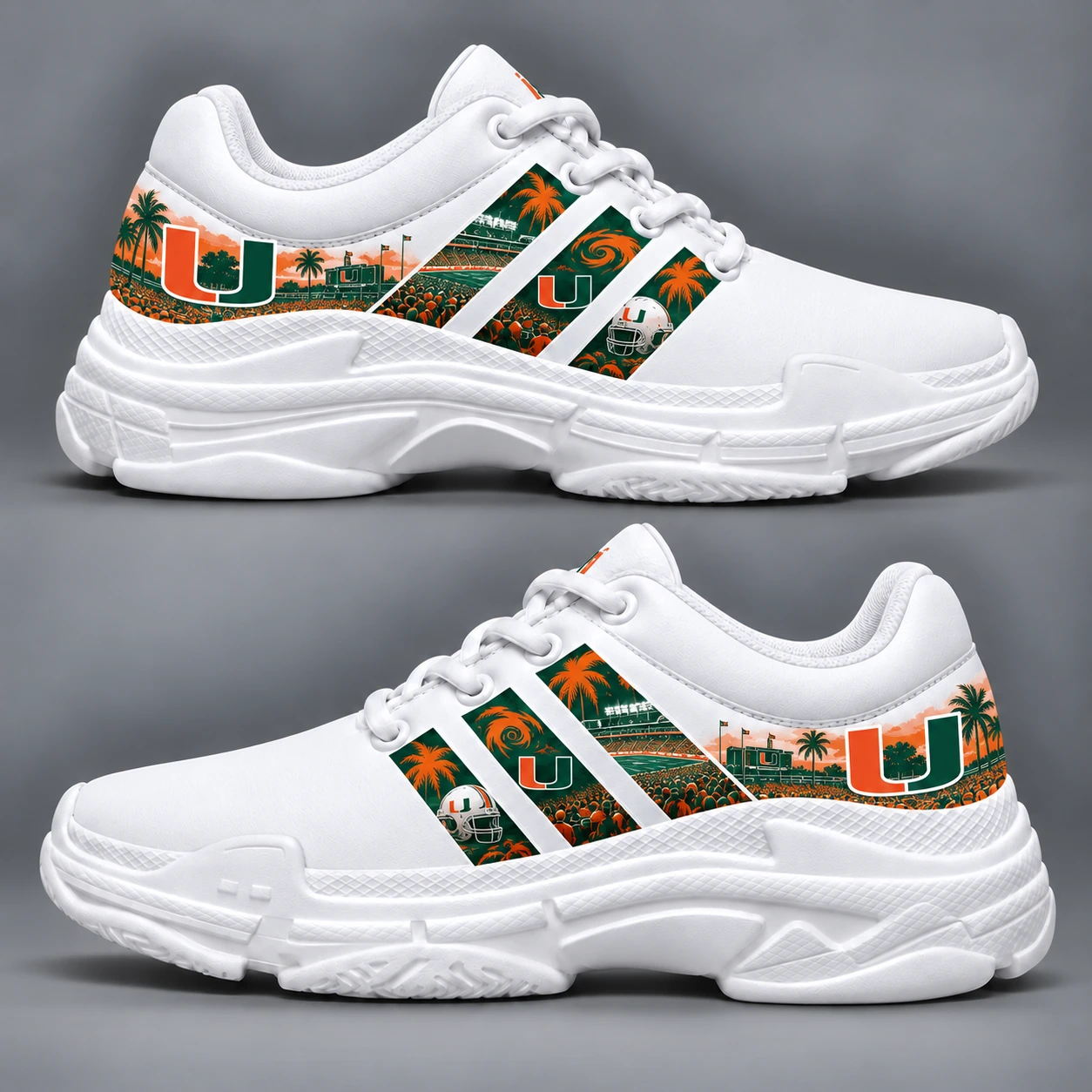 Miami Hurricanes Ultimate Fan Spirit Sneakers – Game Day Edition