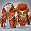 Texas Longhorns Men's Christmas Graphic Hooded Winter Coat – Festive Holiday Edition