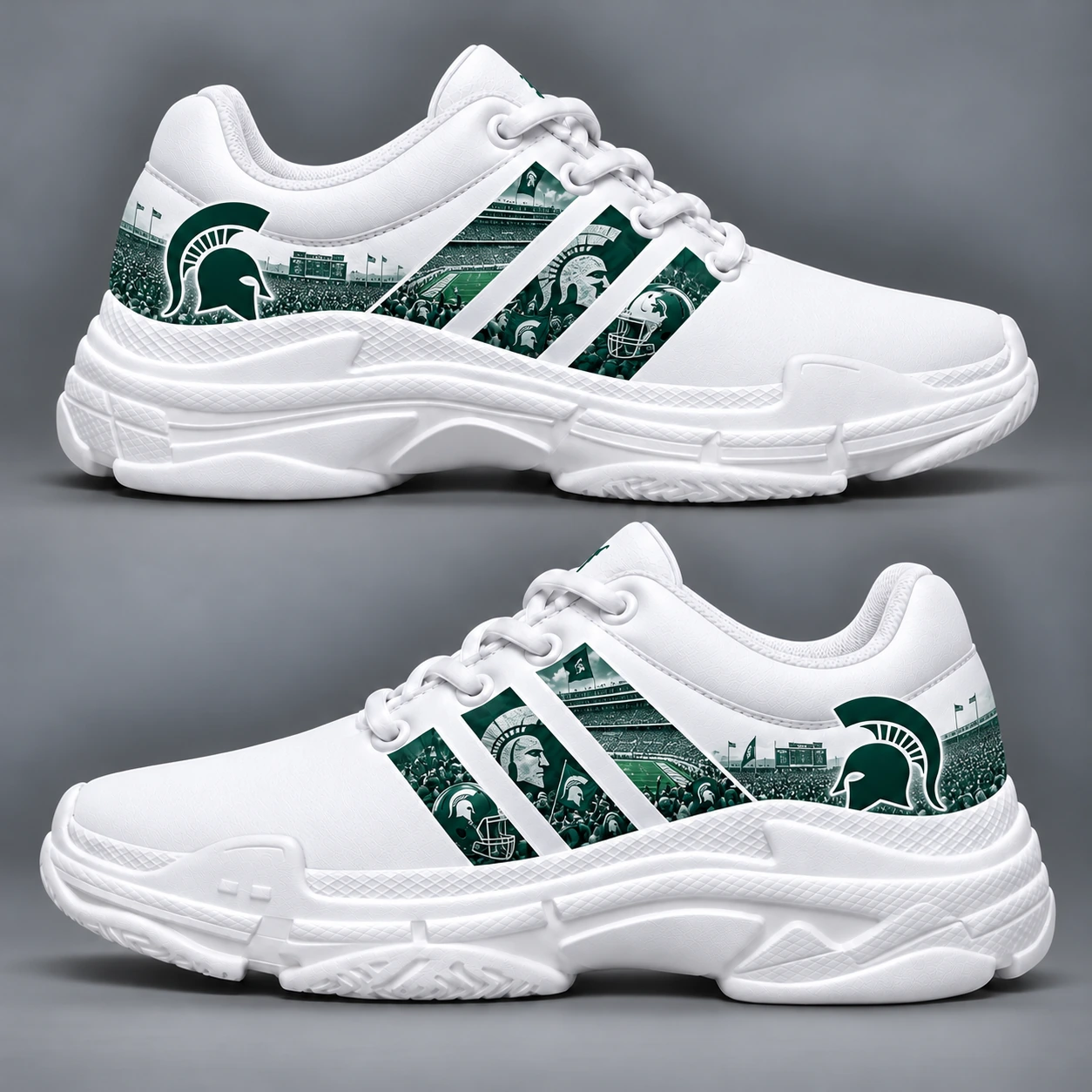 Michigan State Spartans Ultimate Fan Spirit Sneakers – Game Day Edition