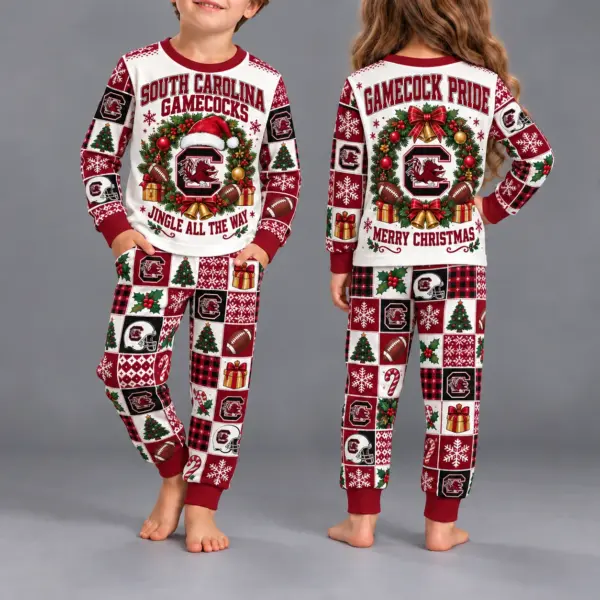 South Carolina Gamecocks Kids Christmas Pajama Set
