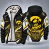 Iowa Hawkeyes Men's Christmas Graphic Hooded Winter Coat – Festive Holiday Edition