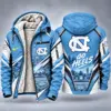 North Carolina Tar Heels Men's Christmas Graphic Hooded Winter Coat – Festive Holiday Edition