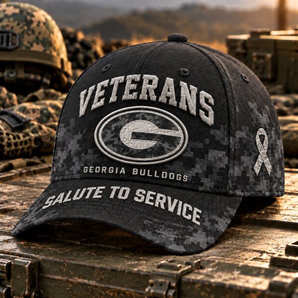 Georgia Bulldogs Veterans Salute To Service Baseball Cap