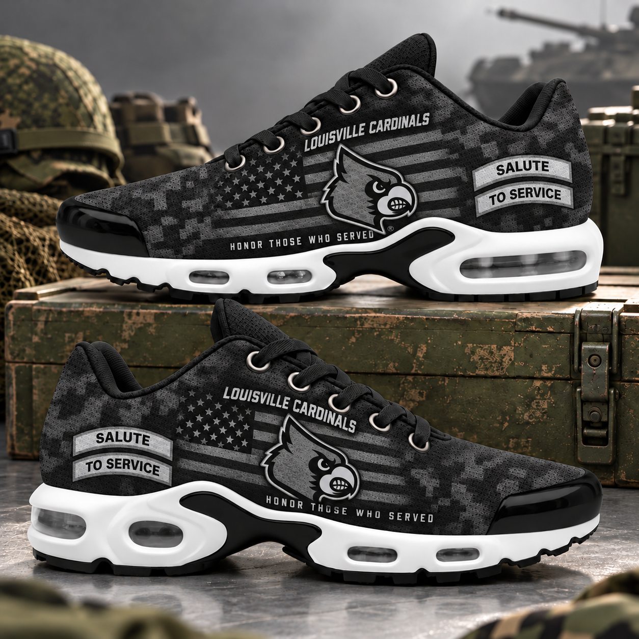 Louisville Cardinals Veterans Salute To Service Air Max Sneakers