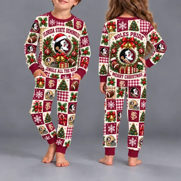Florida State Seminoles Kids Christmas Pajama Set