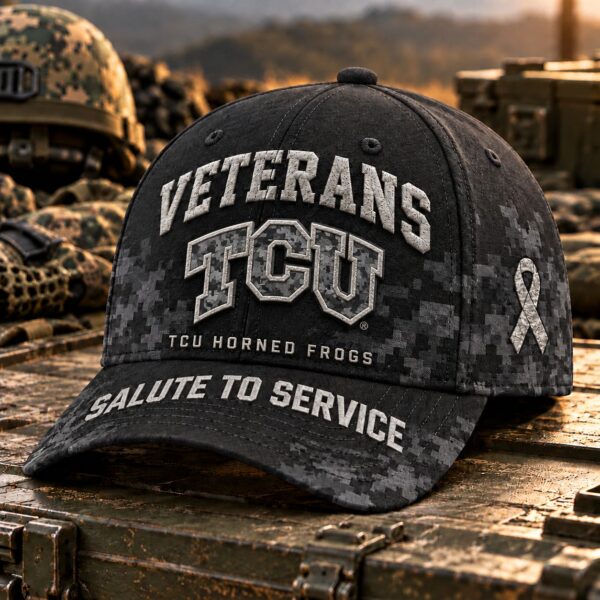 TCU Horned Frogs Veterans Salute To Service Baseball Cap