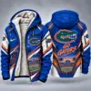Florida Gators Men's Christmas Graphic Hooded Winter Coat – Festive Holiday Edition