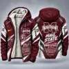 Mississippi State Bulldogs Men's Christmas Graphic Hooded Winter Coat – Festive Holiday Edition
