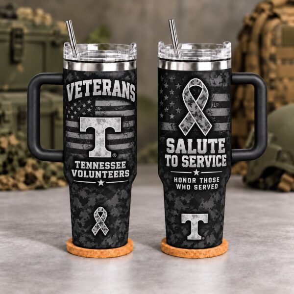 Tennessee Volunteers Veterans Salute To Service 40oz Tumbler