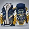 Notre Dame Fighting Irish Men's Christmas Graphic Hooded Winter Coat – Festive Holiday Edition