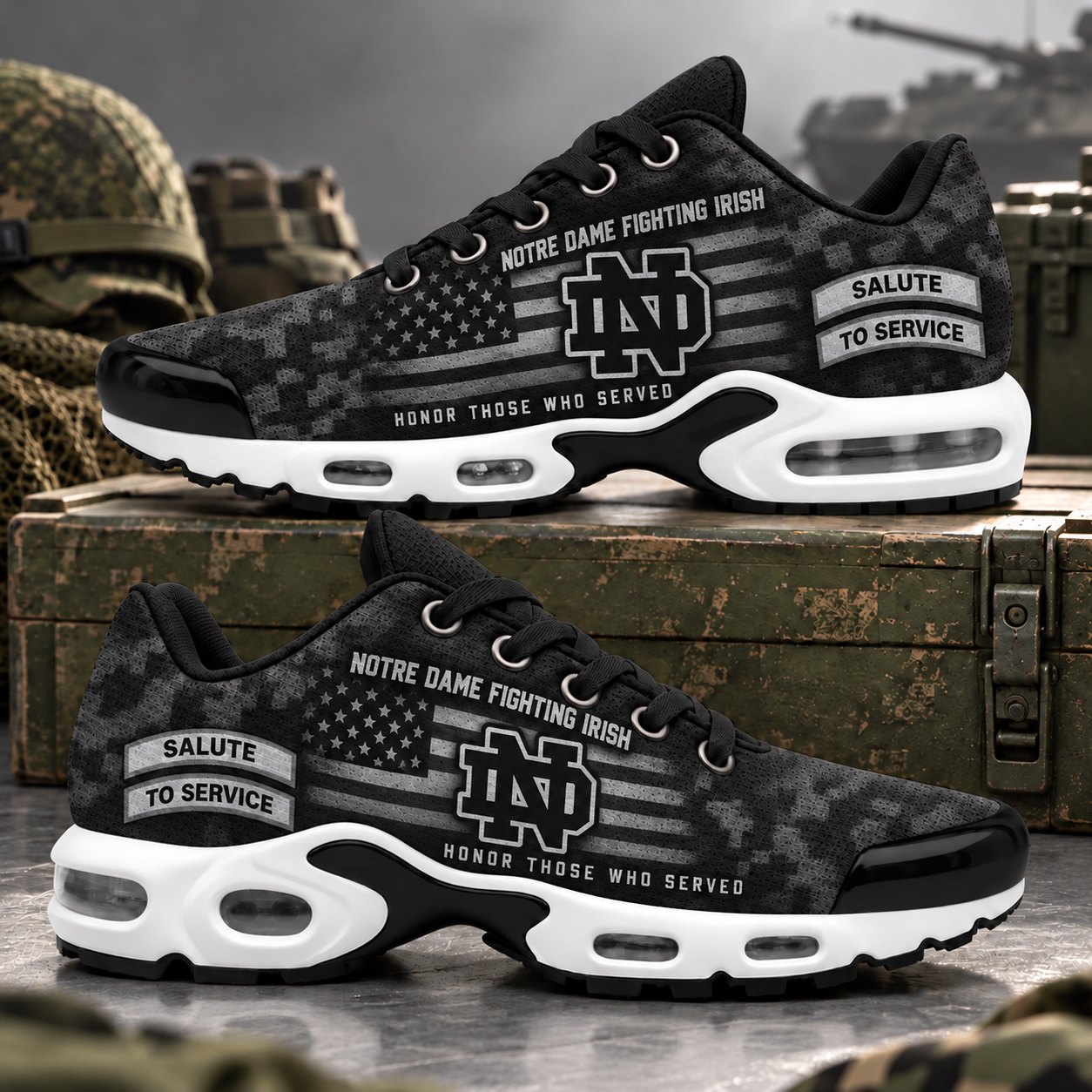 Notre Dame Fighting Irish Veterans Salute To Service Air Max Sneakers
