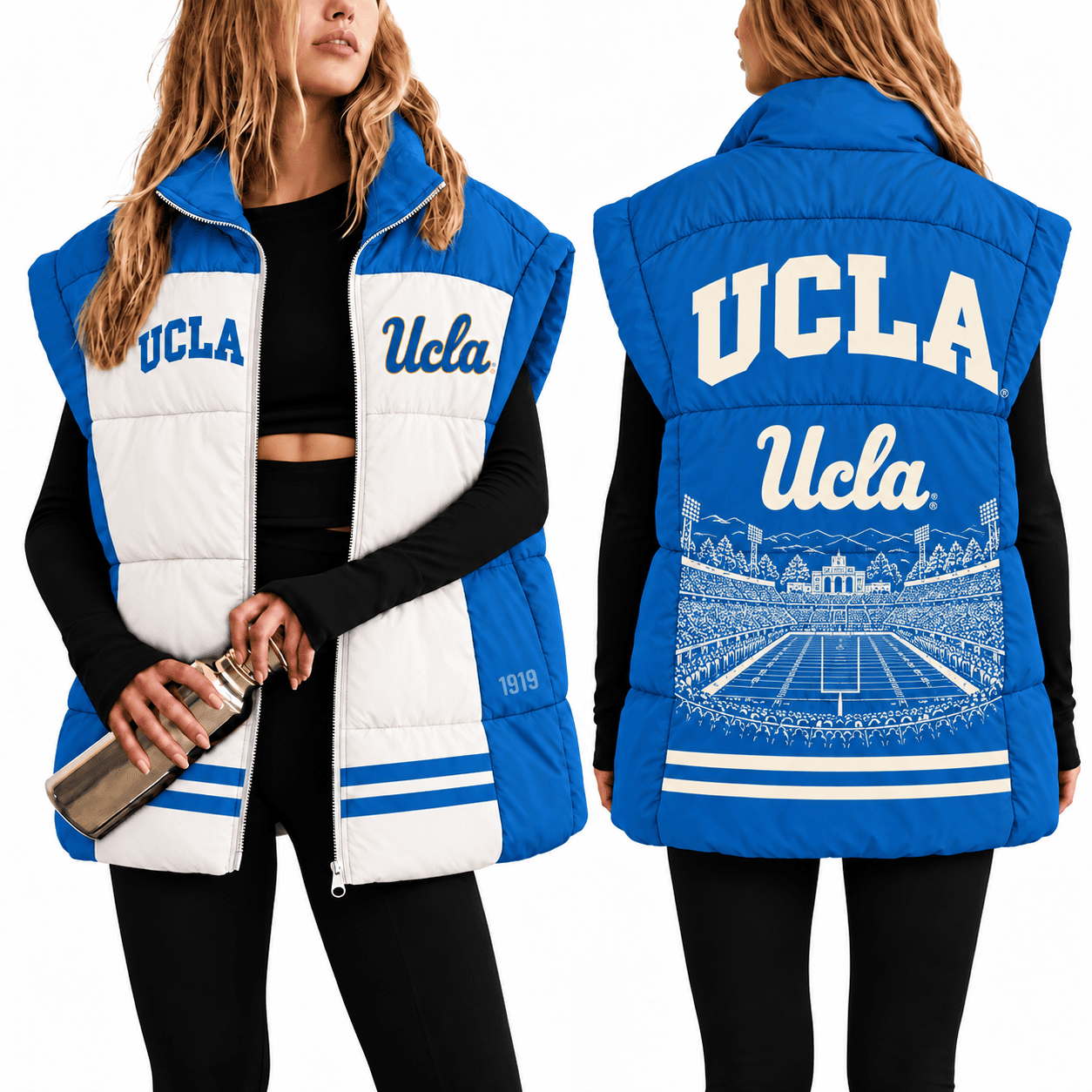UCLA Bruins Oversize Women Puffer Vest