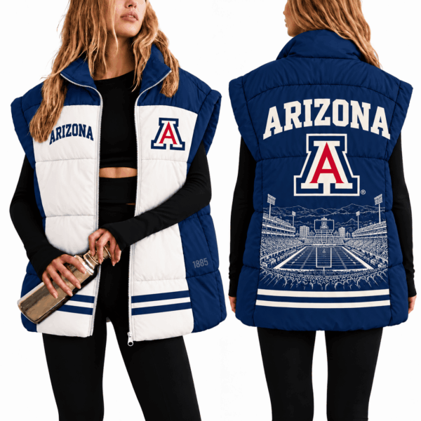 Arizona Wildcats Oversize Women Puffer Vest