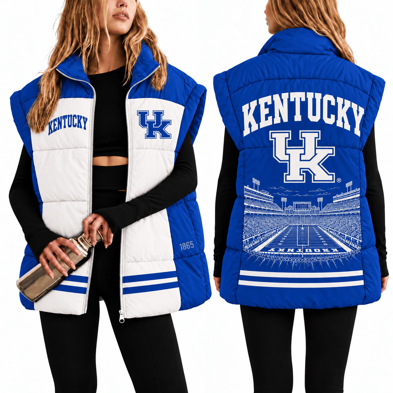 Kentucky Wildcats Oversize Women Puffer Vest