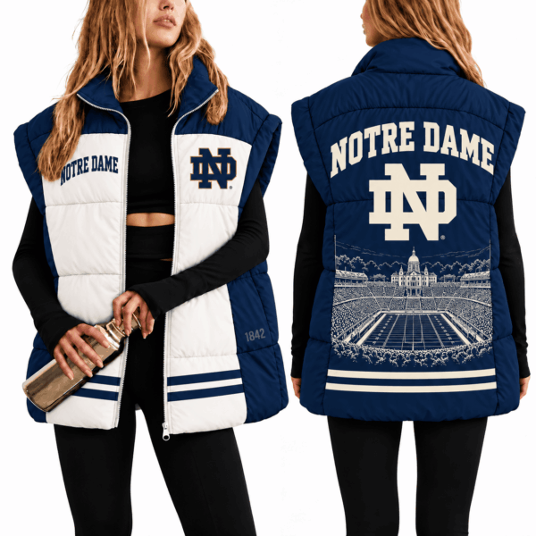 Notre Dame Fighting Irish Oversize Women Puffer Vest