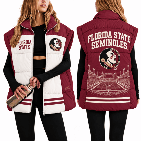 Florida State Seminoles Oversize Women Puffer Vest