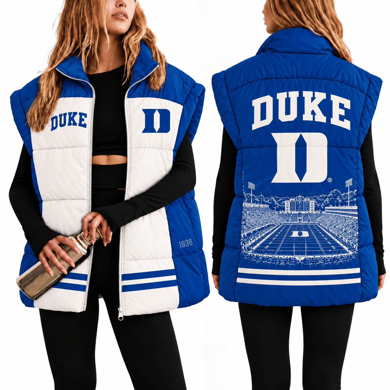 Duke Blue Devils Oversize Women Puffer Vest