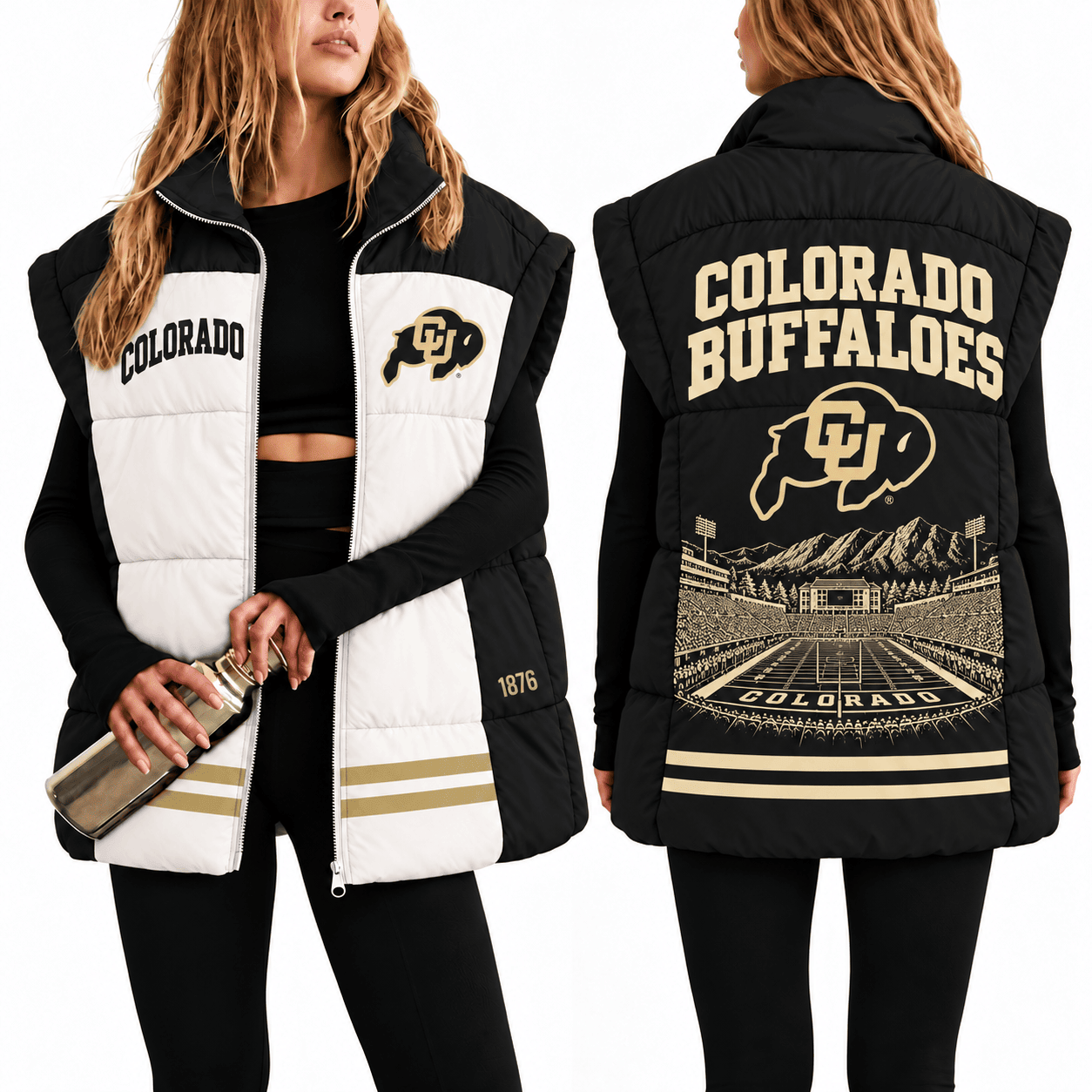 Colorado Buffaloes Oversize Women Puffer Vest