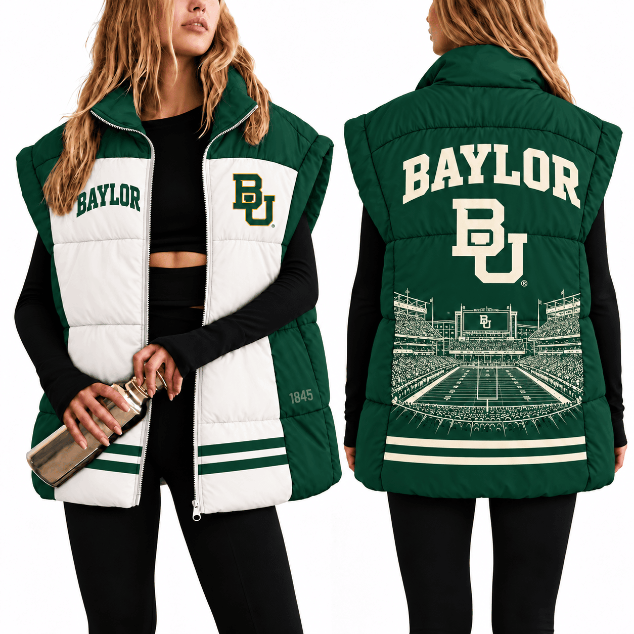 Baylor Bears Oversize Women Puffer Vest
