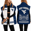 West Virginia Mountaineers Oversize Women Puffer Vest