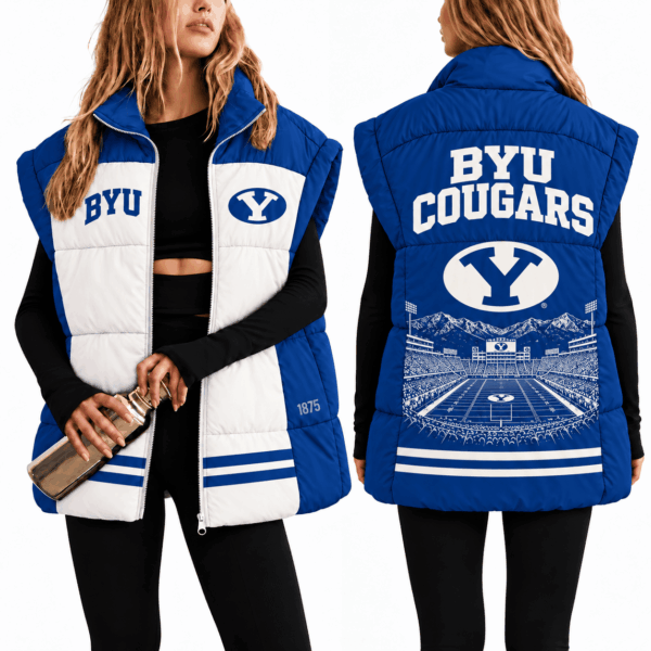 BYU Cougars Oversize Women Puffer Vest