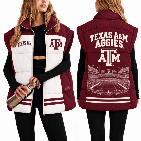 Texas A&M Aggies Oversize Women Puffer Vest