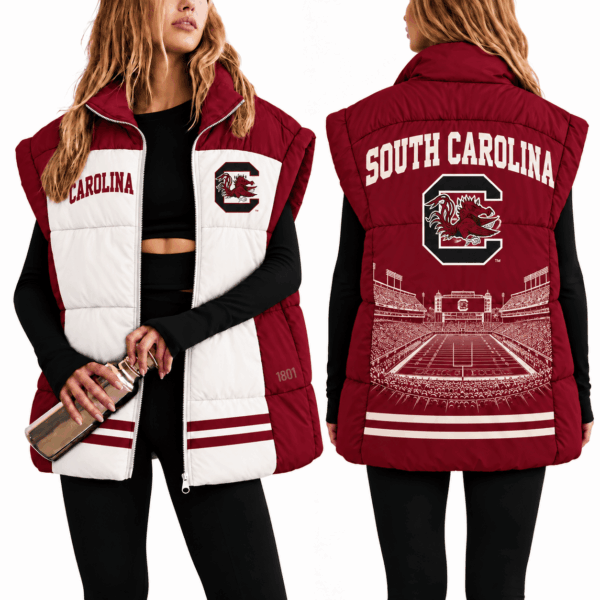 South Carolina Gamecocks Oversize Women Puffer Vest
