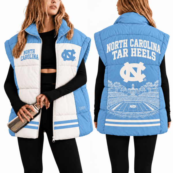 North Carolina Tar Heels Oversize Women Puffer Vest