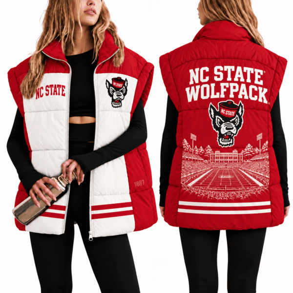 NC State Wolfpack Oversize Women Puffer Vest