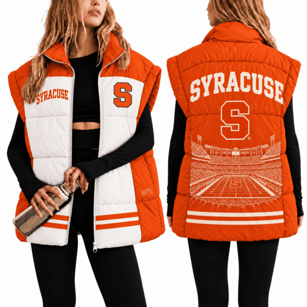 Syracuse Orange Oversize Women Puffer Vest