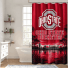 Ohio State Buckeyes Premium Bathroom Curtains