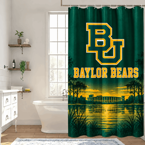 Baylor Bears Premium Bathroom Curtains