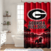 Georgia Bulldogs Premium Bathroom Curtains