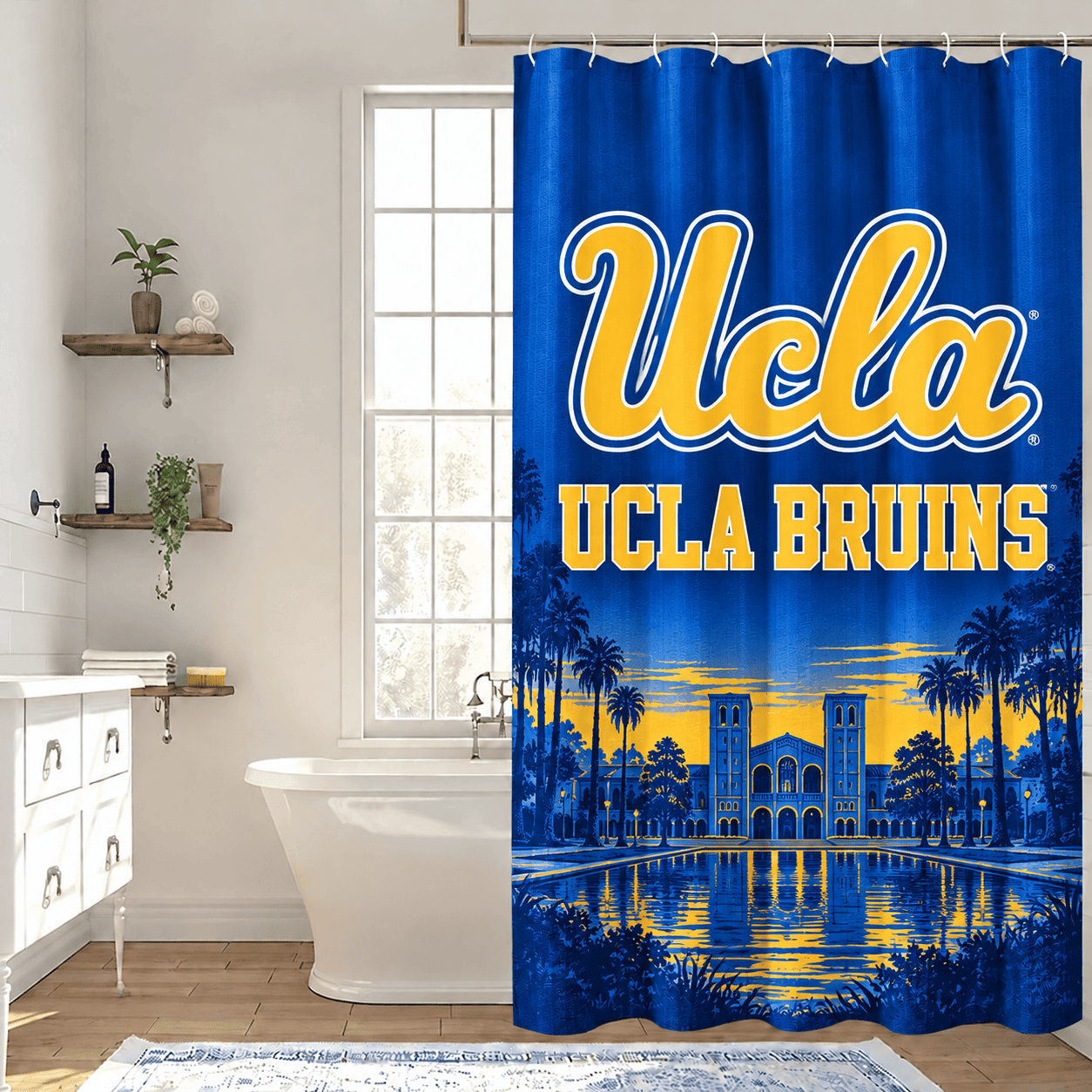 UCLA Bruins Premium Bathroom Curtains
