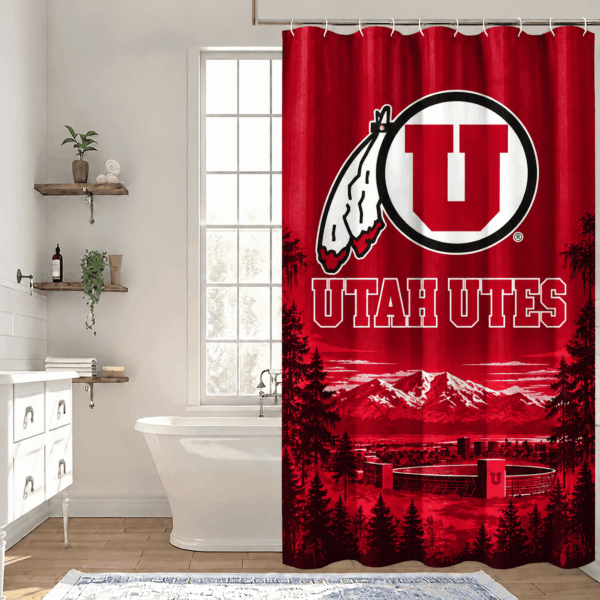 Utah Utes Premium Bathroom Curtains