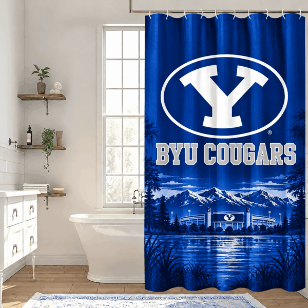 BYU Cougars Premium Bathroom Curtains