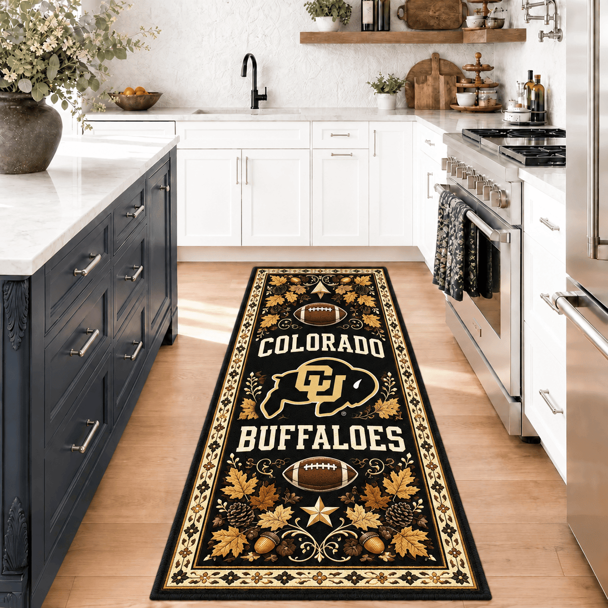 Colorado Buffaloes Kitchen Rugs Entryway Rug Runner