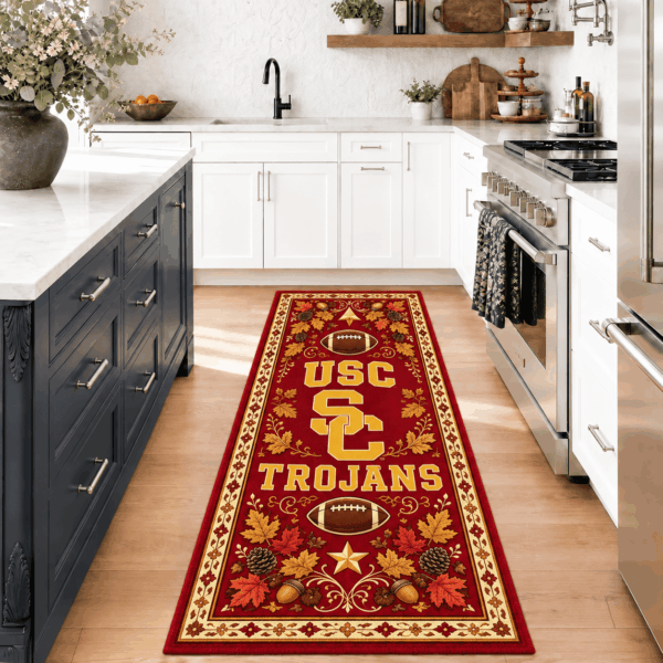 USC Trojans Kitchen Rugs Entryway Rug Runner