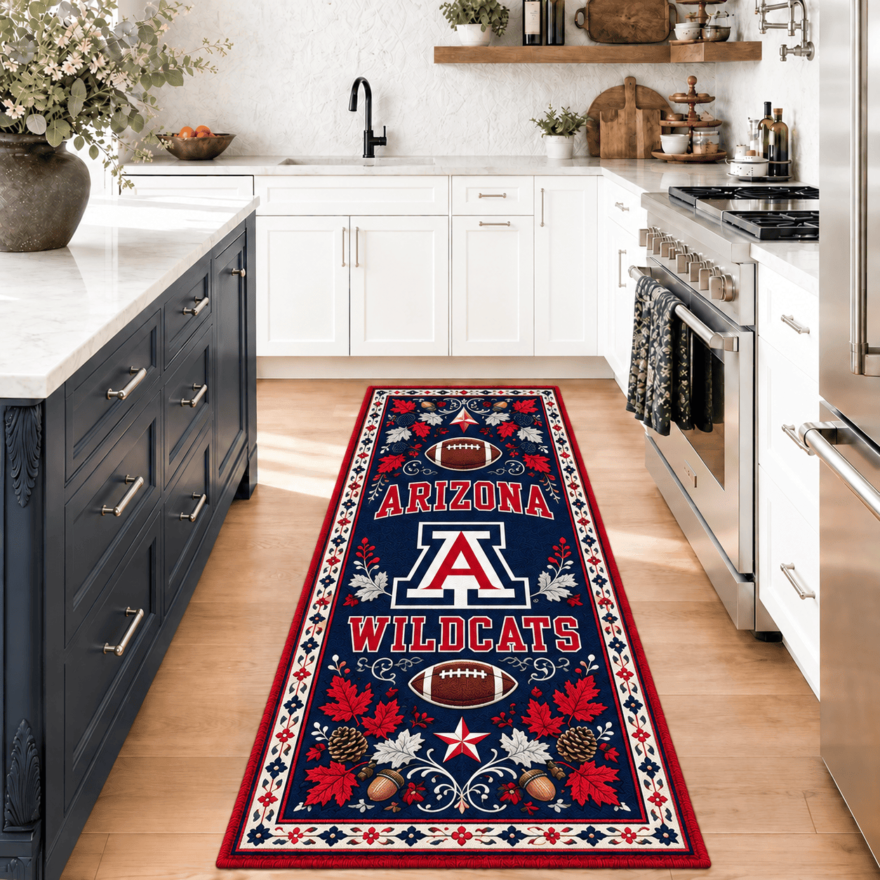 Arizona Wildcats Kitchen Rugs Entryway Rug Runner