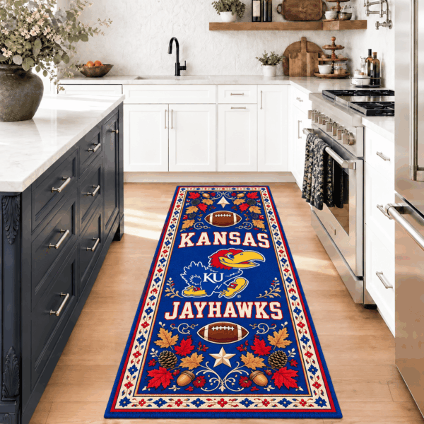 Kansas Jayhawks Kitchen Rugs Entryway Rug Runner