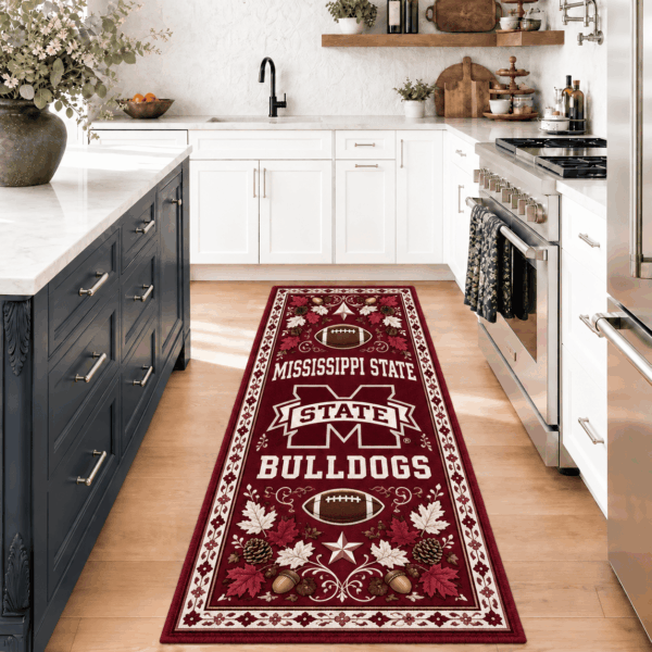 Mississippi State Bulldogs Kitchen Rugs Entryway Rug Runner