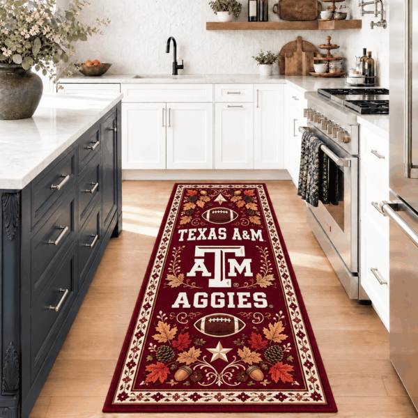Texas A&M Aggies Kitchen Rugs Entryway Rug Runner