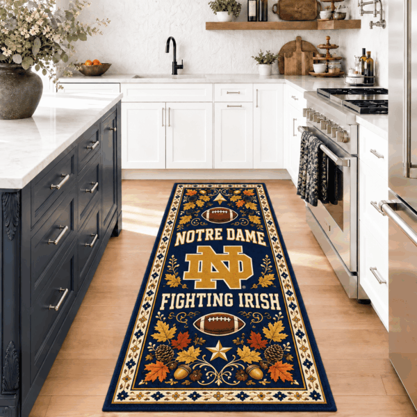 Notre Dame Fighting Irish Kitchen Rugs Entryway Rug Runner